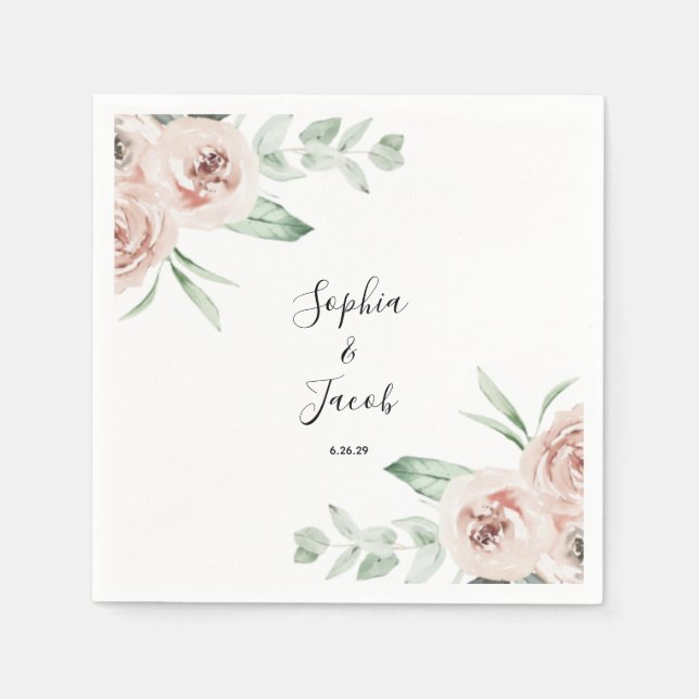 Eukalyptus Wedding Serviette (Vorderseite)