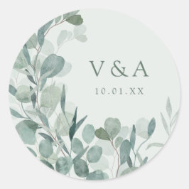 Eukalyptus Wedding Sticker