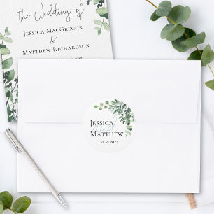 Eukalyptus Wedding Stickers