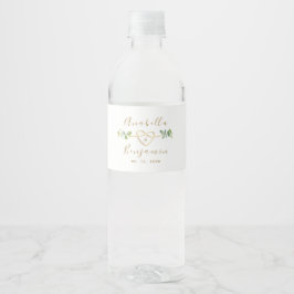 Eukalyptus Wedding Water Flasche Label