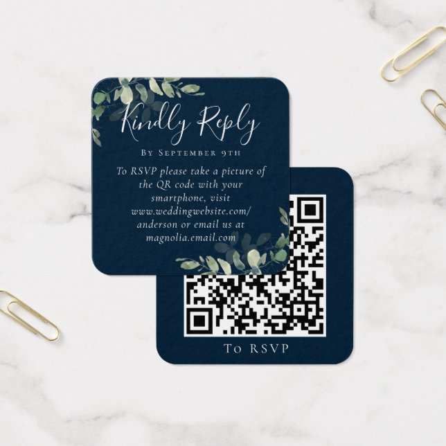 Eukalyptus Wedding Website QR Code UAWG (Büro)