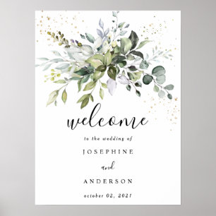 Eukalyptus Wedding Welcome Poster