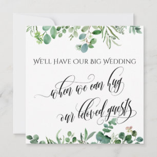 Eukalyptus, wenn wir Sie auf die Hochzeit hinaussc Einladung