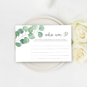 Eukalyptus - Wer bin ich Brautparty Briefpapier