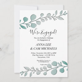 Eukalyptus | Wir sind Verlobt Einladung