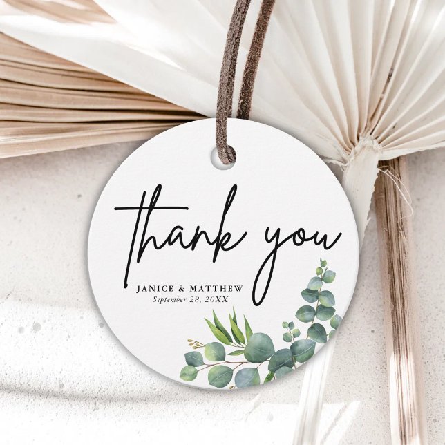 Eukalyptus Woodland Wedding Geschenkanhänger (Von Creator hochgeladen)