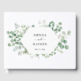 Eukalyptus Wreath Botanical Wedding Guest Book Gästebuch