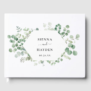 Eukalyptus Wreath Botanical Wedding Guest Book Gästebuch