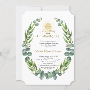 Eukalyptus Wreath Gold Heilige Kommune Einladung