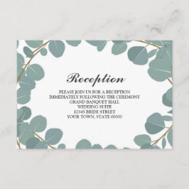 Eukalyptus Wreath Greenerity Wedding Reception Inf Einladung