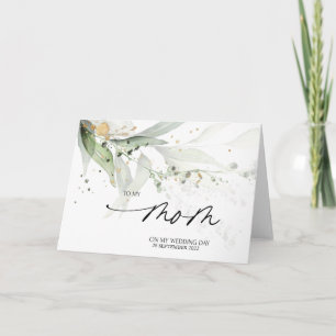 Eukalyptus zu meiner Mama Hochzeitstag Geschenk vo Karte