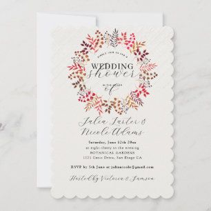 Eukalyptusblatt Wreath Wedding Empfang Einladung