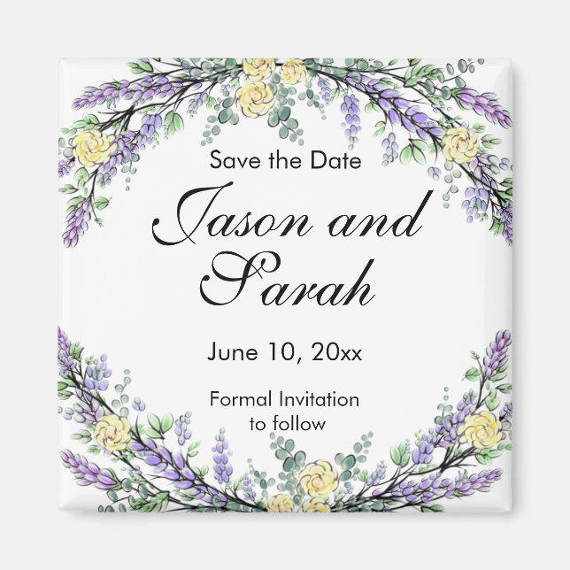 Eukalyptusgelber Rosenmagnet Magnet (Vorne)