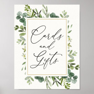 Eukalyptuskarten und Giftposter Poster