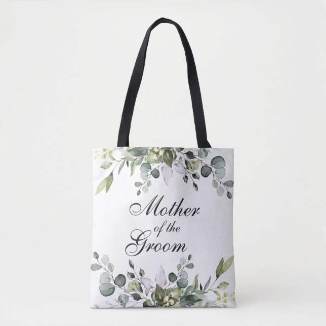 Eukalyptusmutter der Groom Wedding Tote Bag Tasche (Vorderseite)