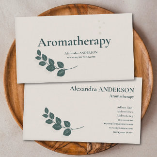 Eukalyptuszweig - Aromatherapie Visitenkarte