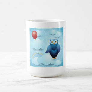Eule am Himmel Kaffeetasse