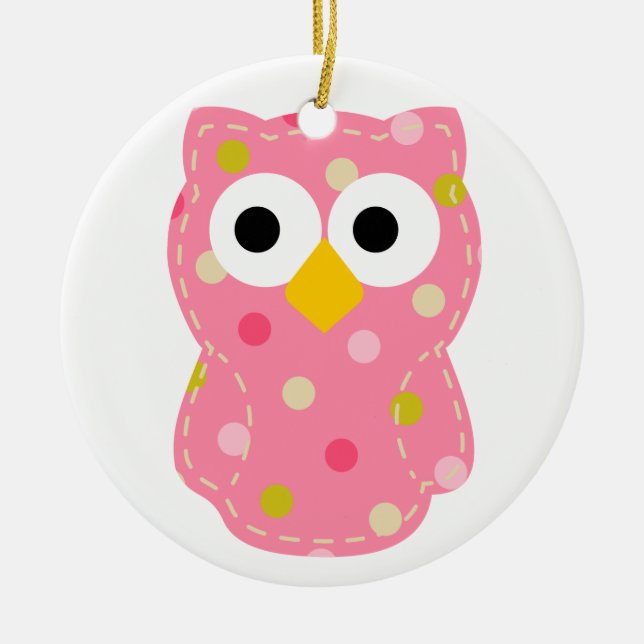 Eule - Baby Keramikornament (Vorne)