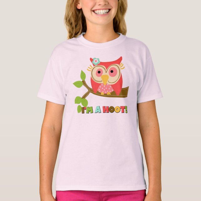 Eule bin ich ein Schrei T-Shirt (Vorderseite)