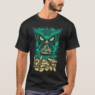 Eule blau T-Shirt