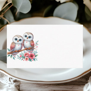 Eule Boho Rustikale Landhochzeit Platzkarte