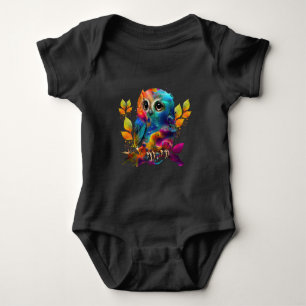 EULE BUNTE ABSTRAKT BABY STRAMPLER