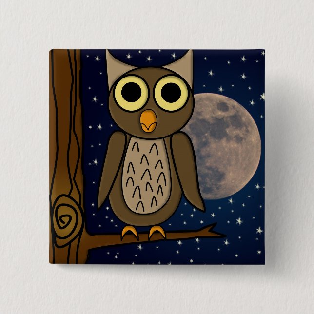 Eule Button (Vorderseite)