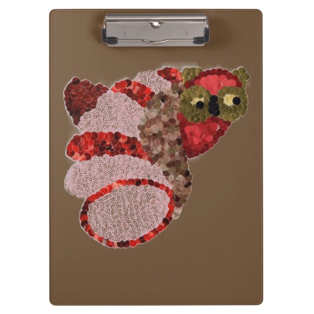 Eule-Clipboard Klemmbrett (Vorderseite)