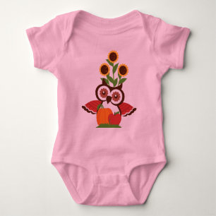 Eule-Design-Baby-Strampler Baby Strampler