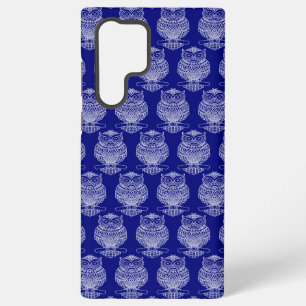 Eule (dunkelblau) - Samsung Case Galaxy Hülle