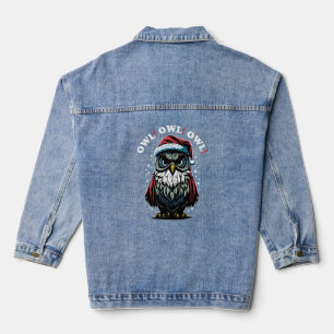 Eule! Eule! Eule! Weihnachtspuffer Santa Claus O Jeansjacke