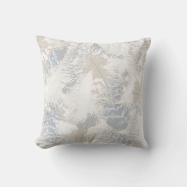 Eule Feathers, grau, beige und blau, Vogel, Licht, Kissen