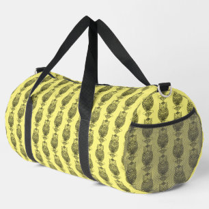 Eule (gelb) - Reisetasche Duffle Bag