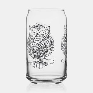 Eule - Glas Dose