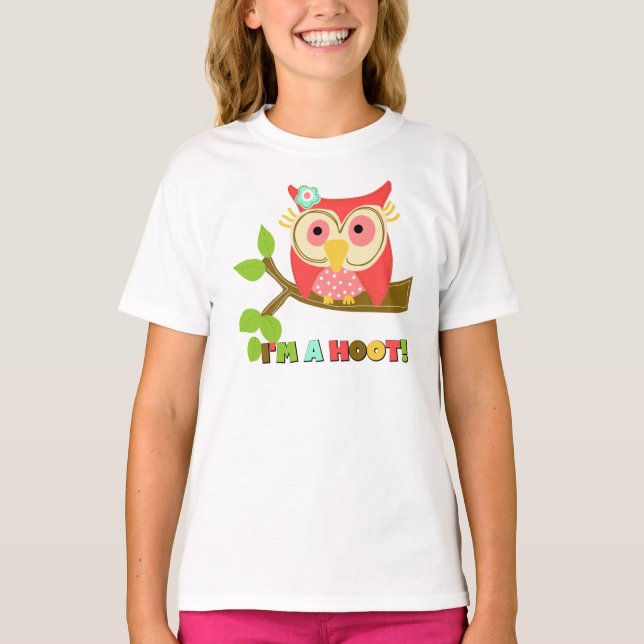 Eule Ich bin ein Uhu T-Shirt (Vorderseite)