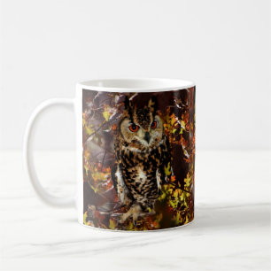 Eule im Herbst Kaffeetasse