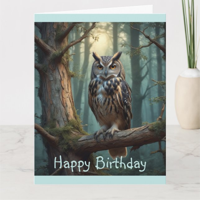 Eule im Magenwald Karte (Vorderseite)