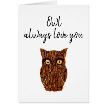 Eule immer Liebe Ihr romantisches rustikales Holz