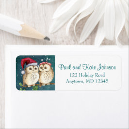 Eule immer Liebe Niedlich Weihnachten Rücksendeadr