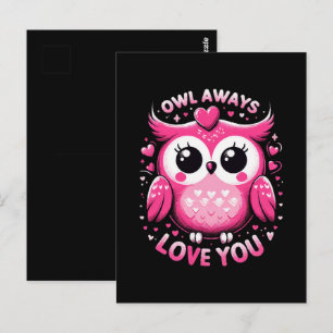 Eule immer Liebe Sie - Valentinstag Postkarte