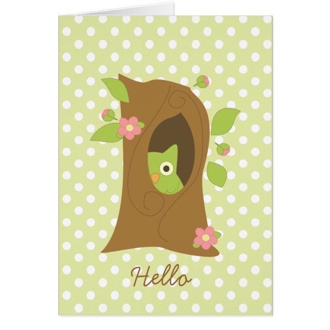 Eule in einem Baum (Vorne)