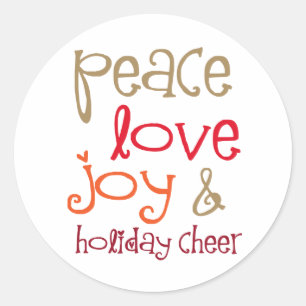 Eule in Weihnachtsmannmütze Runder Aufkleber