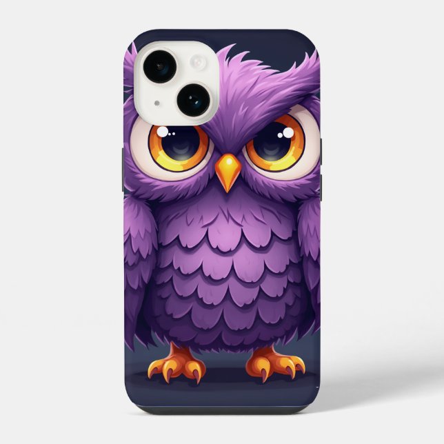 Eule iPhone 14 Hülle (Rückseite)