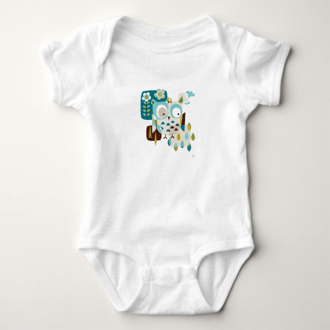 Eule ist dort baby strampler (Vorderseite)