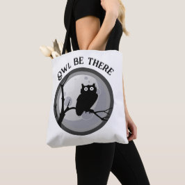 Eule ist dort Tasche Schwarz-Weiß-Owl