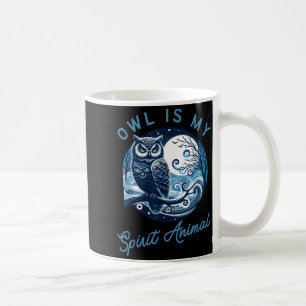 Eule ist meine spirituelle Tierbekleidung für Weis Kaffeetasse