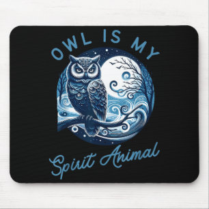 Eule ist meine Srit-Tierbekleidung für Weisheitssu Mousepad