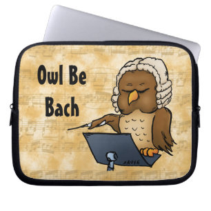 Eule ist wieder ein sonniger Cartoon Laptopschutzhülle