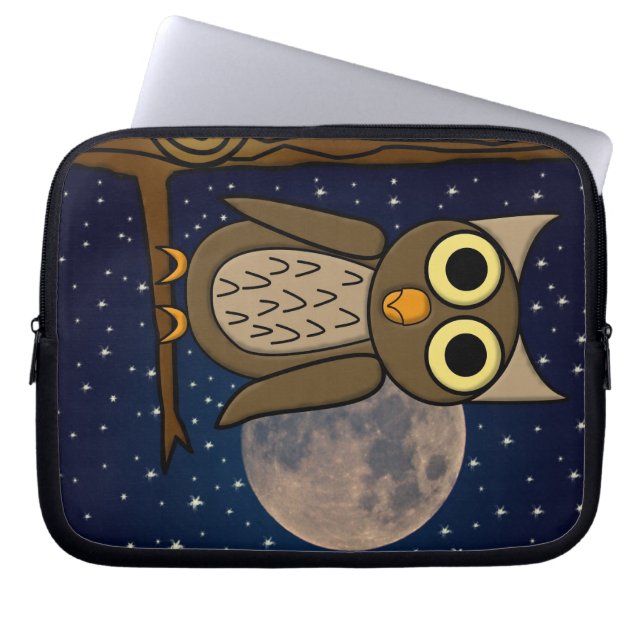 Eule Laptopschutzhülle (Vorderseite)