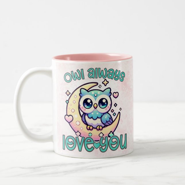 Eule liebt dich immer Tasse (Links)